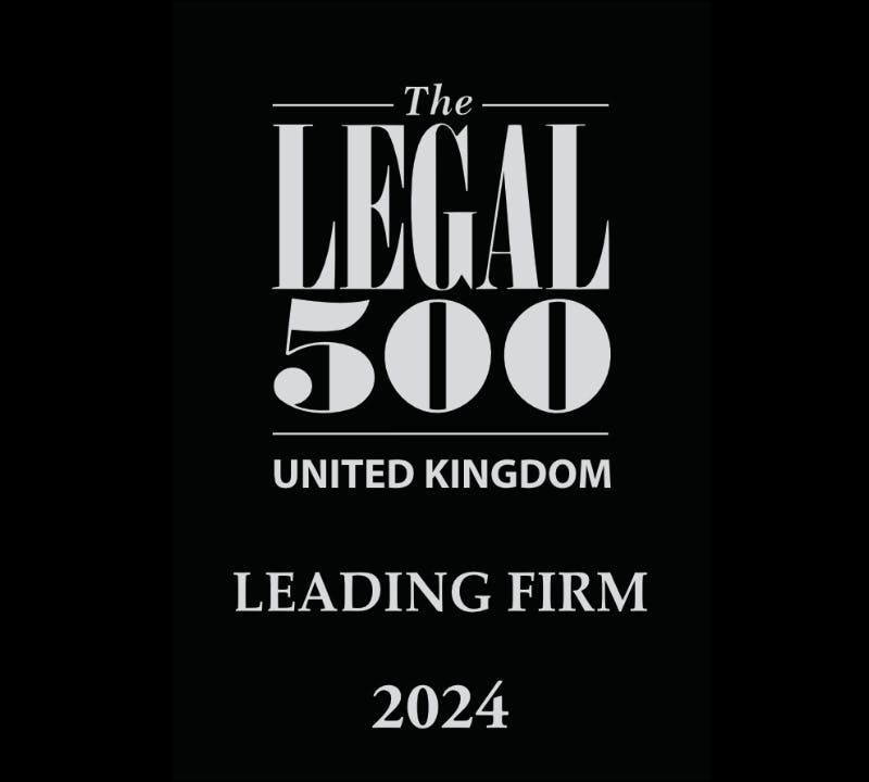 Legal 500 2024 logo leading firm