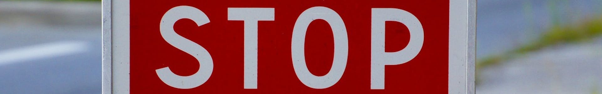 Stop sign - Illegal Migration Bill