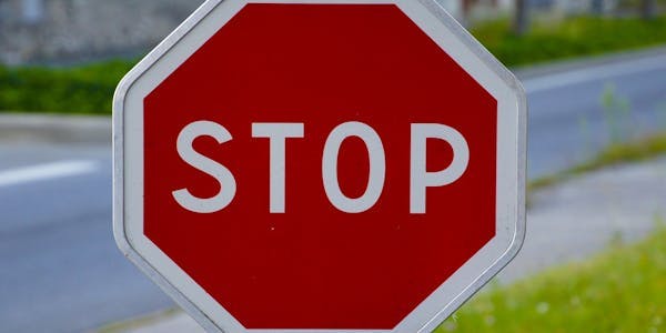 Stop sign - Illegal Migration Bill