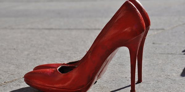 Violence Women Red shoes-Human rights