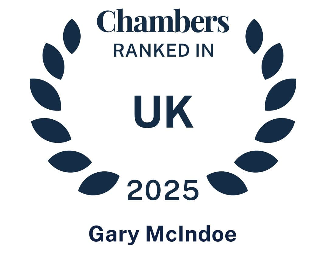 Chambers 2025 logo - Gary McIndoe