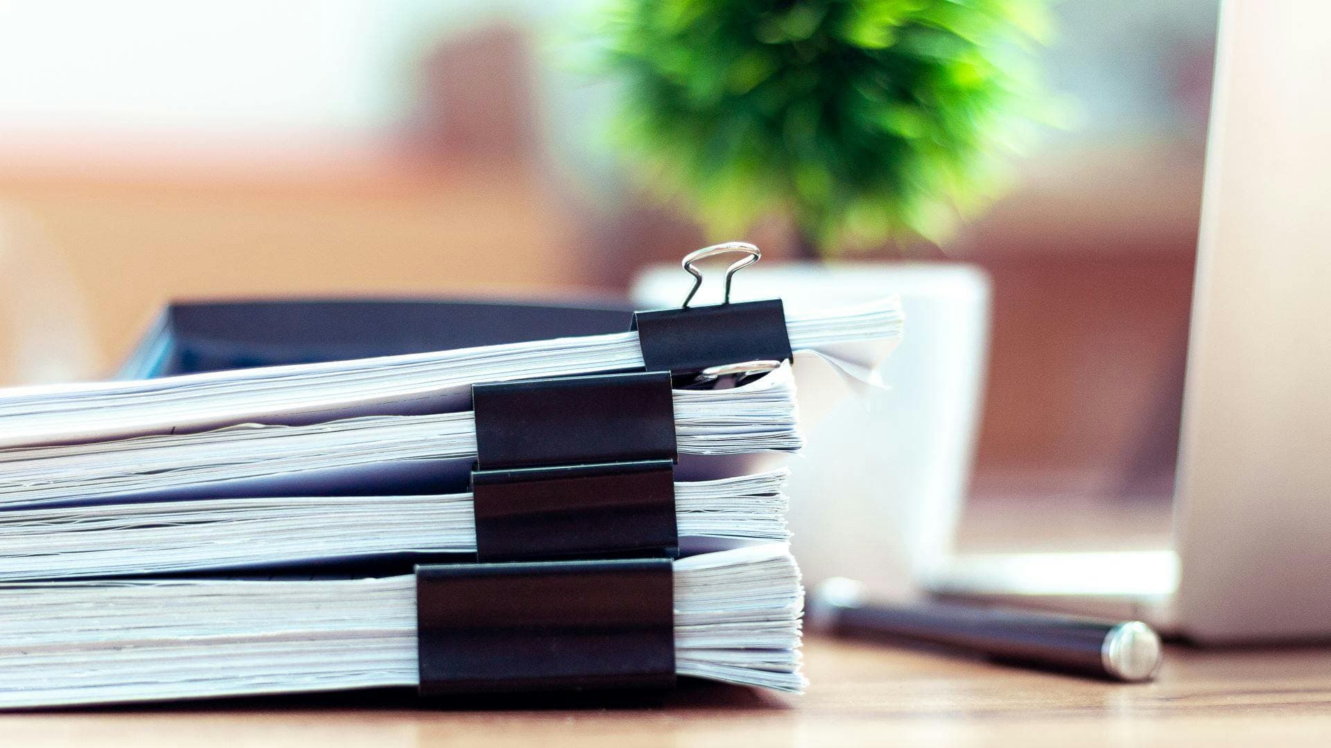 Documents on a table for applying for British Citizenship